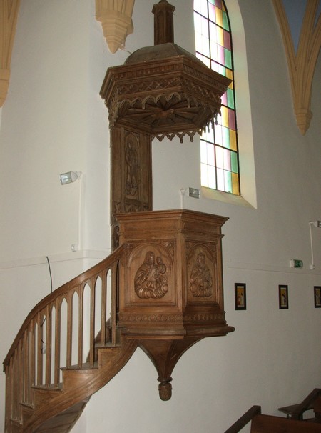 Eglise de Solrinnes, la chaire