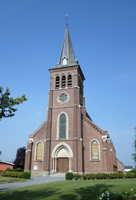 Taisnières sur Hon, église.