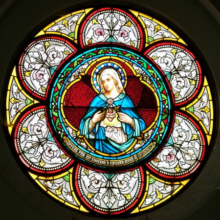 Taisnières sur Hon, église de Malplaquet, vitrail