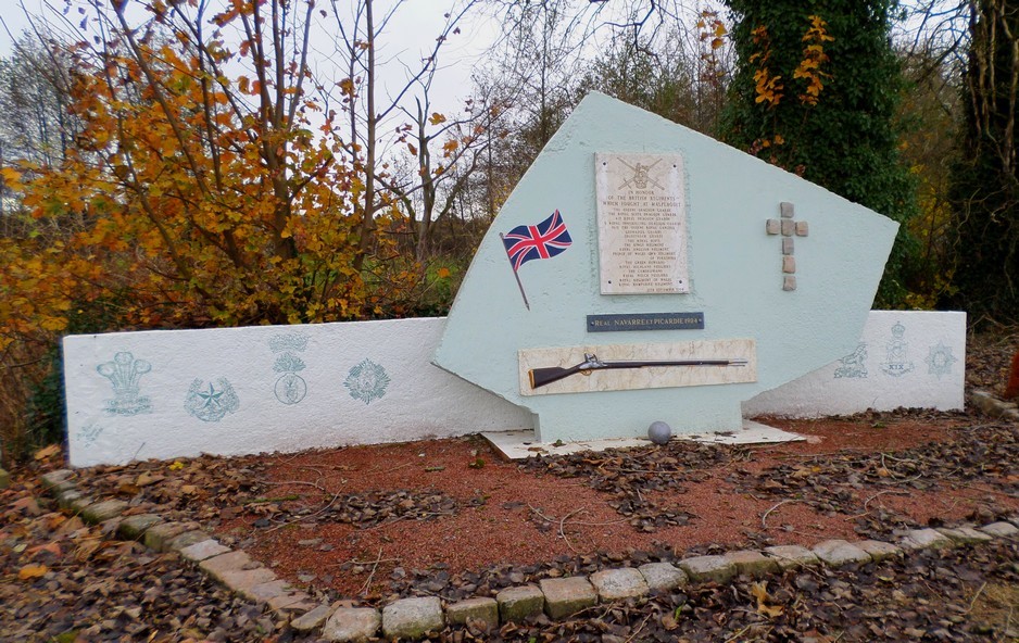 Stèle des anglais à Taisnières sur Hon.