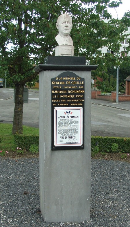 Buste du Général de Gaulle à Trélon