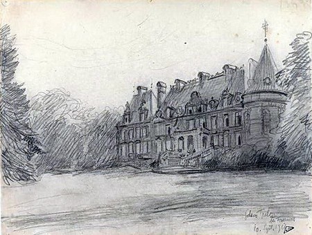  Estampe du château de Trélon
