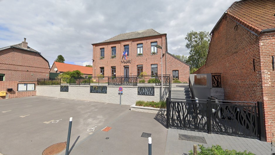La mairie de Vendegies au Bois