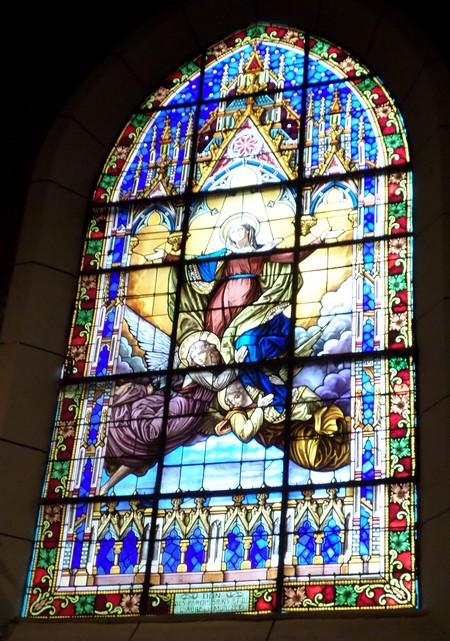 Vieux Reng, église, vitrail