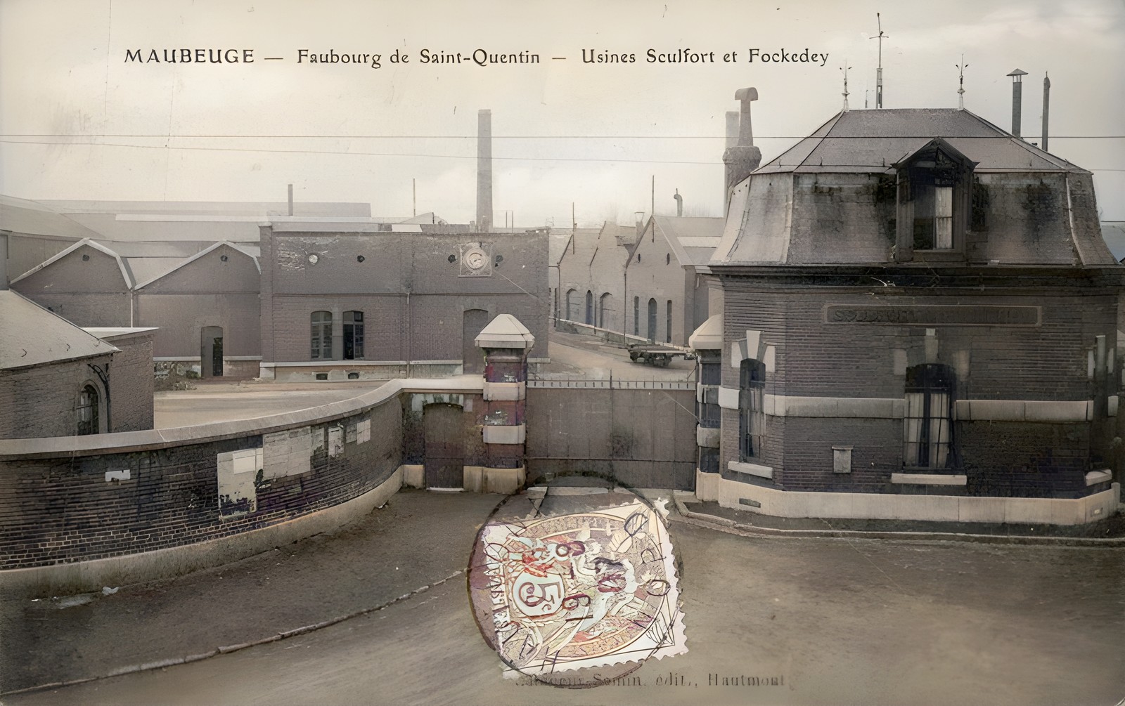 Le petit train de Villers Sire Nicole, usine Sculfort.