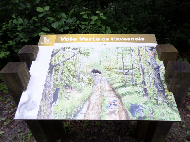 Voie Verte de l'Avesnois : panneaux infos
