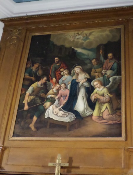 Eglise de Wargnies le Petit, tableau de l'adoration des bergers