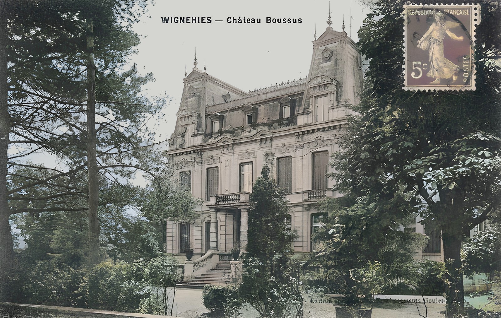Wignehies, le château de François Boussus. 