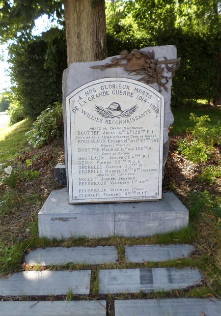 Willies, monument aux morts